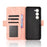 For itel A100 4G Leather Case Phone Wallet Cover with Multiple Card Slots - Pink - 2