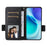 For vivo X300 5G Case Litchi Texture Wallet Leather Phone Cover with Wrist Strap - Black - 2