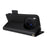 For vivo X300 5G Case Litchi Texture Wallet Leather Phone Cover with Wrist Strap - Black - 4