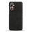 For Samsung Galaxy M36 5G Phone Case Cloth Texture Anti-Scratch Protective PC Back Cover - Black - 3