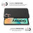 For Samsung Galaxy M36 5G Phone Case Cloth Texture Anti-Scratch Protective PC Back Cover - Black - 5