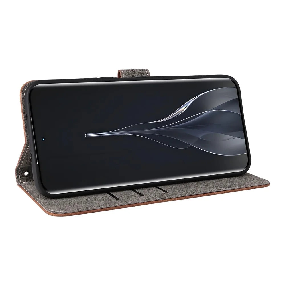 For TECNO Spark Slim 4G / Pova Slim 5G Case Wallet RFID Blocking PU Leather Phone Cover Stand with Strap - Brown - 3