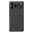 For iPhone 17 Pro Max Case Compatible with MagSafe Carbon Fiber PU + PC + Silicone Protective Cover - Black - 1