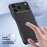 For iPhone 17 Pro Max Case Compatible with MagSafe Carbon Fiber PU + PC + Silicone Protective Cover - Black - 3