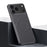 For iPhone 17 Pro Case Compatible with MagSafe Carbon Fiber PU + PC + Silicone Protective Cover - Black - 2