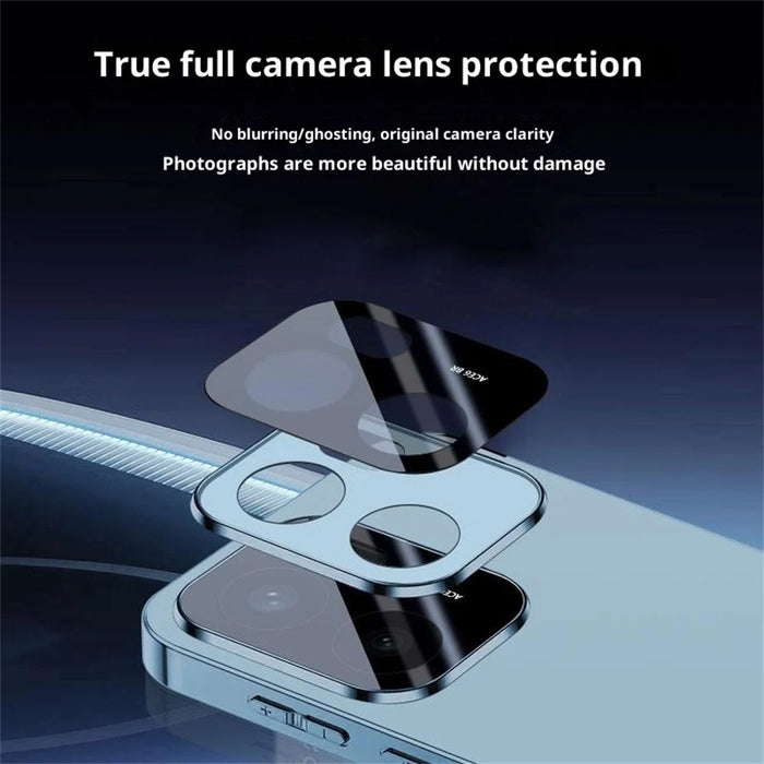 For OnePlus Ace 6 5G Case Acrylic + TPU + Metal Anti-Scratch Phone Cover with Electroplating Frame - Black - 3