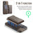 MAGKING K4 Series For iPhone 17 Case Compatible with MagSafe Detachable Wallet PU TPU PC Phone Cover - Coffee - 5