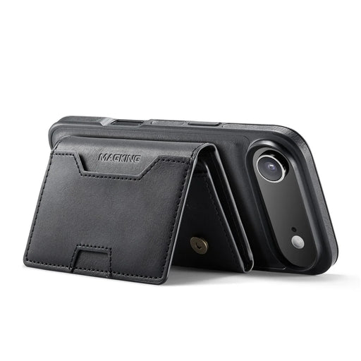 MAGKING K4 Series For iPhone Air Case Compatible with MagSafe Detachable Wallet PU TPU PC Phone Cover - Black - 2