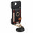 For iPhone 17e / 16e Case Card Holder Ring Kickstand Leather + PC Phone Cover with Shoulder Strap - Black - 5