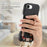 For iPhone 17e / 16e Case Card Holder Ring Kickstand Leather + PC Phone Cover with Shoulder Strap - Black - 7