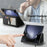 For Samsung Galaxy Z Fold5 5G Magnetic Case Detachable Wallet Stand Cloth Texture PU Leather Foldable Screen Phone Cover - Black - 7