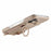 For iPhone 17 Case Card Holder Ring Kickstand Leather + PC Phone Cover with Shoulder Strap - Khaki - 4