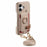 For iPhone 17 Case Card Holder Ring Kickstand Leather + PC Phone Cover with Shoulder Strap - Khaki - 5