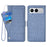 For OnePlus Nord 4 Case Jean Cloth Texture PU Leather Wallet Phone Cover with Rotating Card Slots - Blue - 1