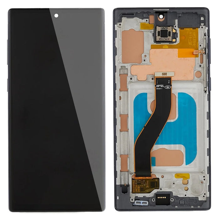 For Samsung Galaxy Note 10 4G N970 / Note 10 5G N971 Grade C LCD Screen and Digitizer Assembly + Frame Replacement Part (TFT Technology) (without Logo) - Black - 1