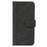 For iPhone 16 Plus Leather Wallet Case Solid Color Skin-feel Line Splicing Phone Cover with Magnetic Clasp - Black - 5