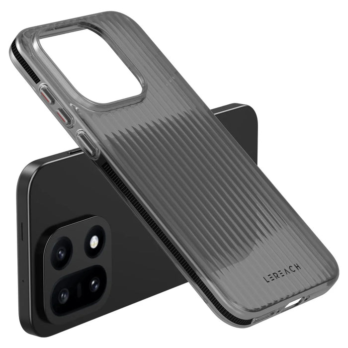 LEREACH TOC Series for OnePlus 15 5G Case Flowing Grid PC Phone Cover - Black - 2