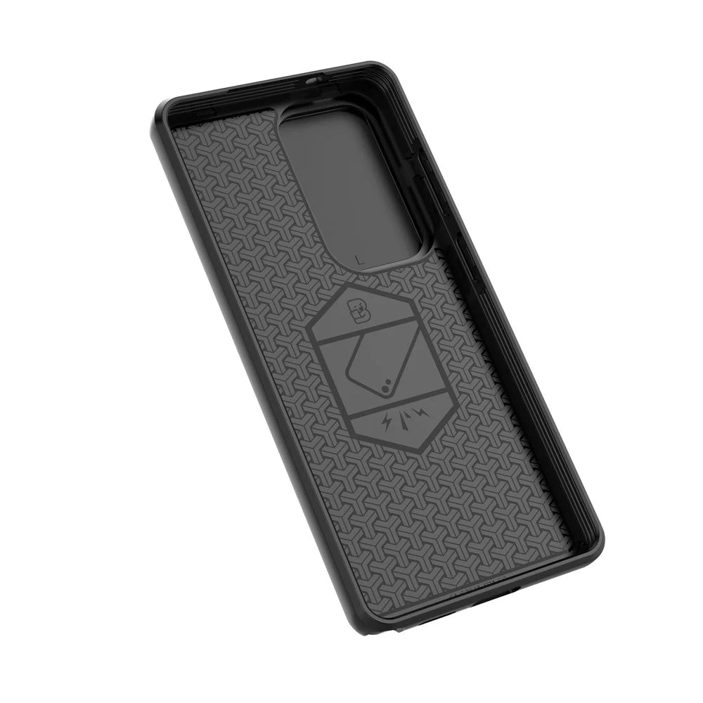 For Samsung Galaxy S26 Ultra Case PC + TPU Kickstand Phone Protector with Lens Cover - Black - 4