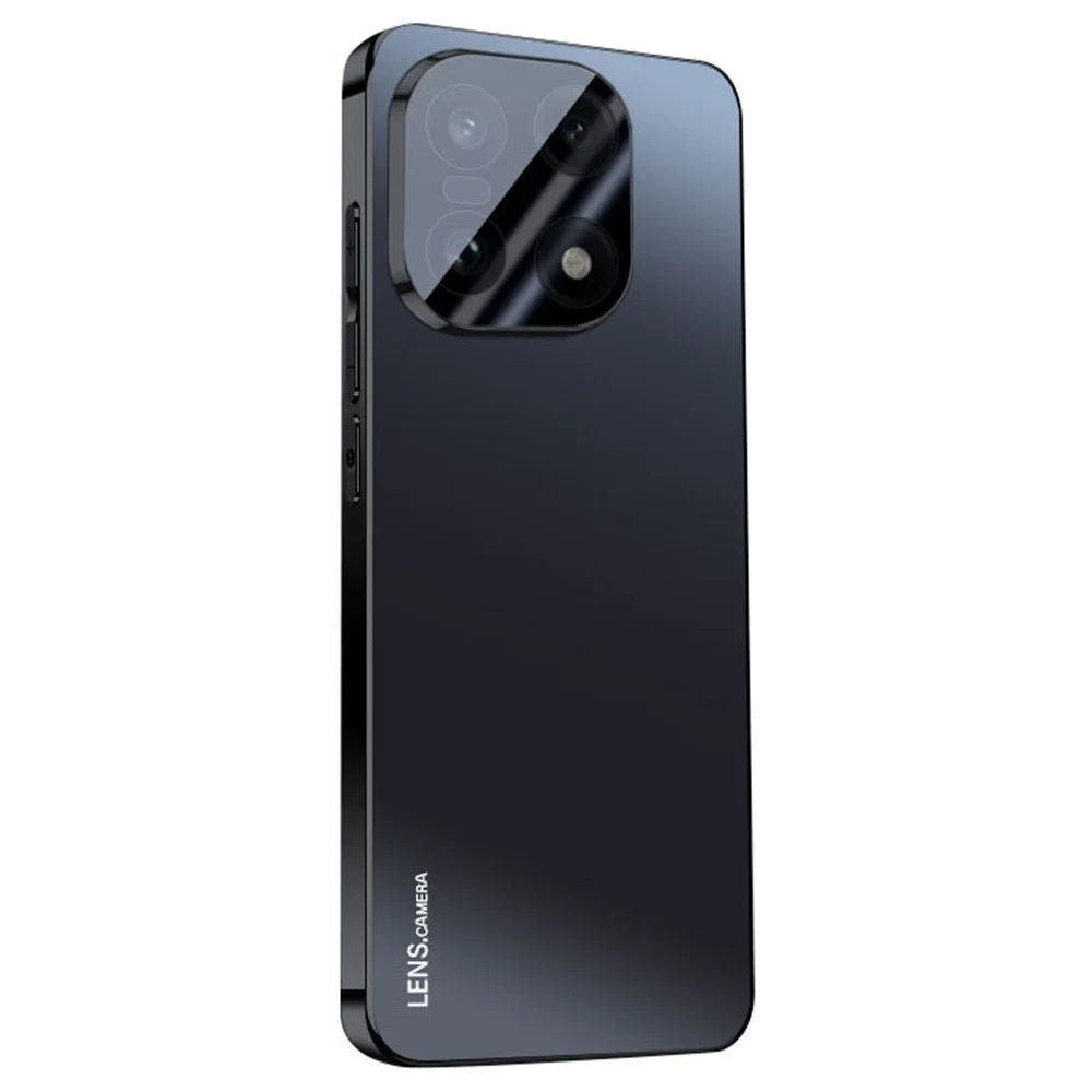 For OnePlus 15 5G Case Acrylic + TPU + Metal Anti-Scratch Phone Cover with Electroplating Frame - Black - 1