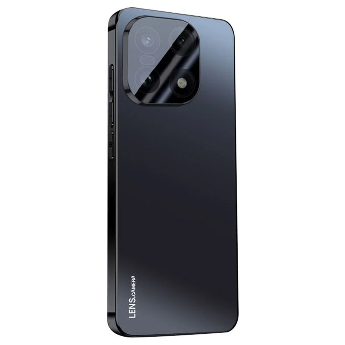 For OnePlus 15 5G Case Acrylic + TPU + Metal Anti-Scratch Phone Cover with Electroplating Frame - Black - 1