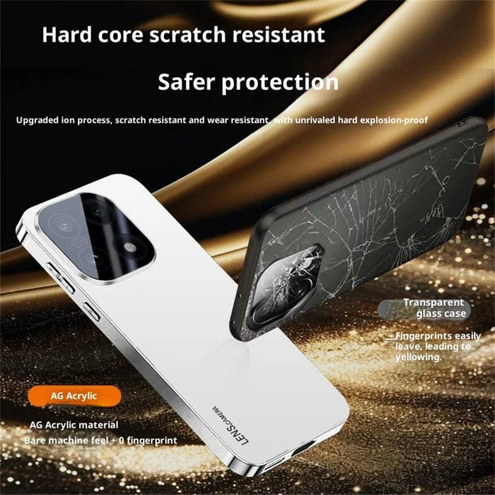 For OnePlus 15 5G Case Acrylic + TPU + Metal Anti-Scratch Phone Cover with Electroplating Frame - Black - 4