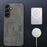 For Samsung Galaxy A36 5G Magnetic Case Nappa Texture PU Leather TPU Phone Back Cover - Grey - 3