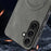 For Samsung Galaxy A36 5G Magnetic Case Nappa Texture PU Leather TPU Phone Back Cover - Grey - 5