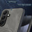 For Samsung Galaxy S25 Magnetic Case Nappa Texture PU Leather TPU Phone Back Cover - Black - 2