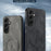 For Samsung Galaxy S25 Magnetic Case Nappa Texture PU Leather TPU Phone Back Cover - Black - 4