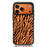 CASEEVO For iPhone 17 Pro Max Case Compatible with MagSafe Zebra Pattern TPU PC Phone Cover - Orange - 1