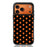 CASEEVO For iPhone 17 Pro Max Case Compatible with MagSafe Polka Dot Pattern TPU PC Phone Cover - Black  /  Orange - 1