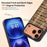 CASEEVO For iPhone 17 Pro Max Case Compatible with MagSafe Grid Pattern TPU PC Phone Cover - Colorful British Plaid - 7