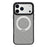 X-LEVEL For iPhone 17 Pro Magnetic Case Kickstand Longitude Latitude Texture PU Leather PC TPU Phone Cover - Grey - 3