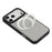 X-LEVEL For iPhone 17 Pro Magnetic Case Kickstand Longitude Latitude Texture PU Leather PC TPU Phone Cover - Grey - 5