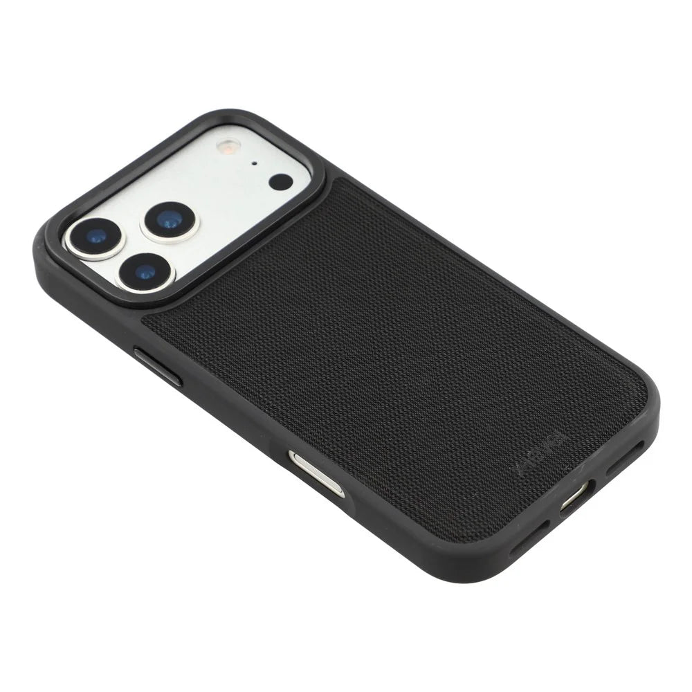X-LEVEL For iPhone 17 Pro Magnetic Case Longitude Latitude Texture PU Leather PC TPU Phone Cover - Black - 4