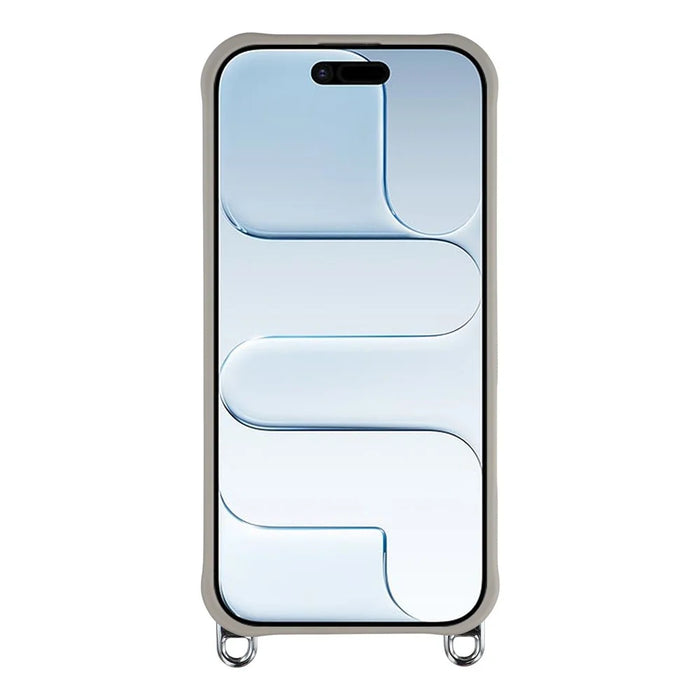 For iPhone Air Case Compatible with MagSafe PC TPU Phone Cover with Adjustable Lanyard  /  Camera Frame Kickstand - Grey - 2
