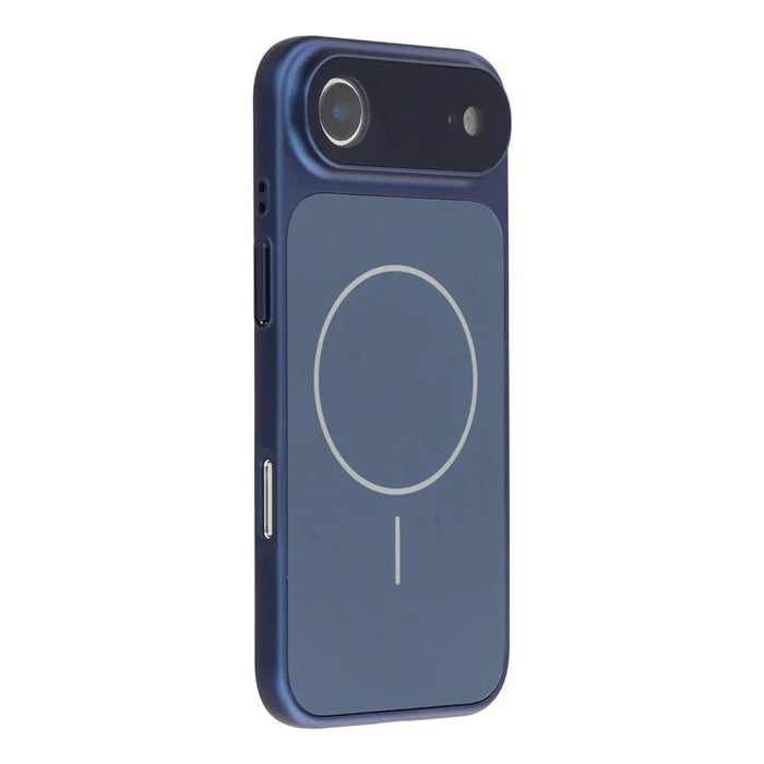 For iPhone Air Case Compatible with MagSafe AG Matte Glass Shockproof Phone Cover - Titanium Blue - 1