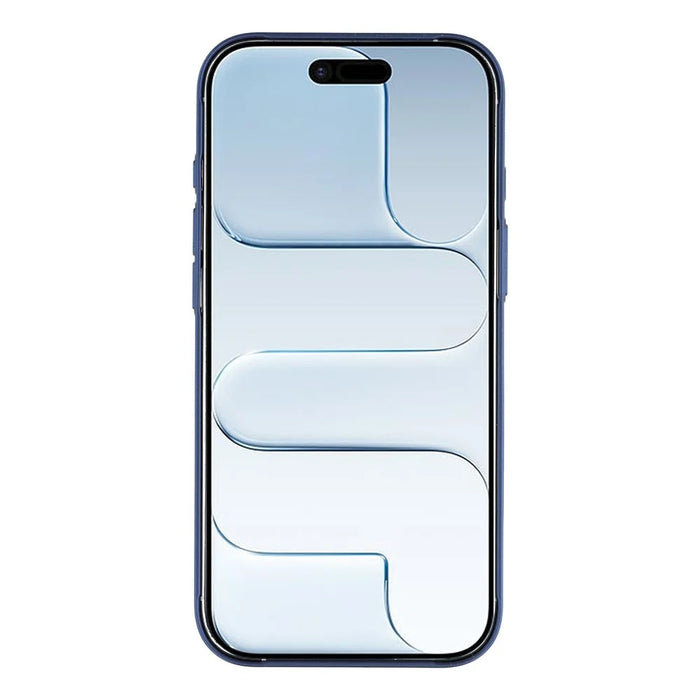 For iPhone Air Case Compatible with MagSafe AG Matte Glass Shockproof Phone Cover - Titanium Blue - 2