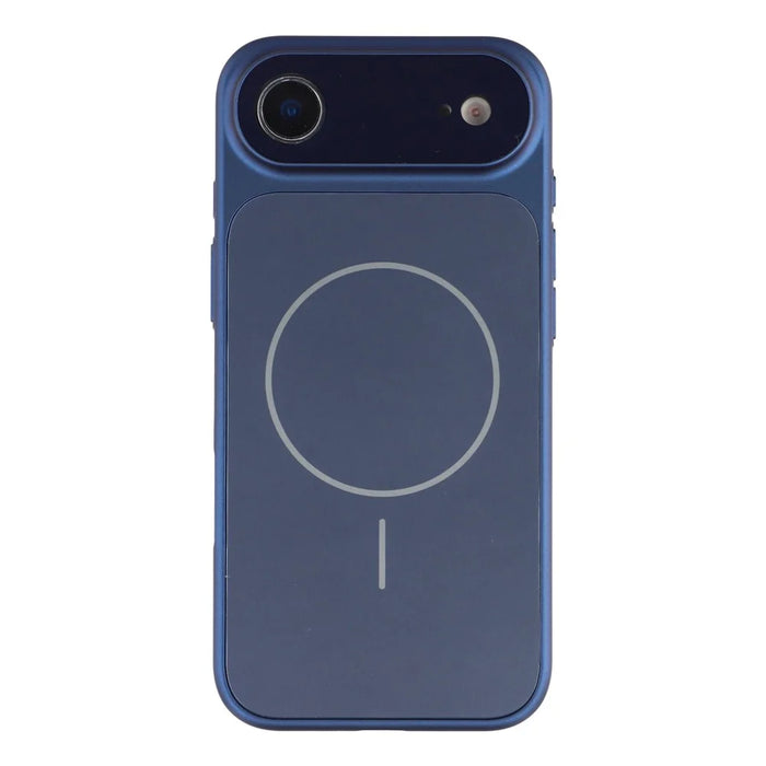 For iPhone Air Case Compatible with MagSafe AG Matte Glass Shockproof Phone Cover - Titanium Blue - 3