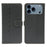 For iPhone 17 Pro Case Magnetic Clasp Four Leaf Clover Leather Phone Cover - Black - 1