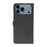 For iPhone 17 Pro Case Magnetic Clasp Four Leaf Clover Leather Phone Cover - Black - 5