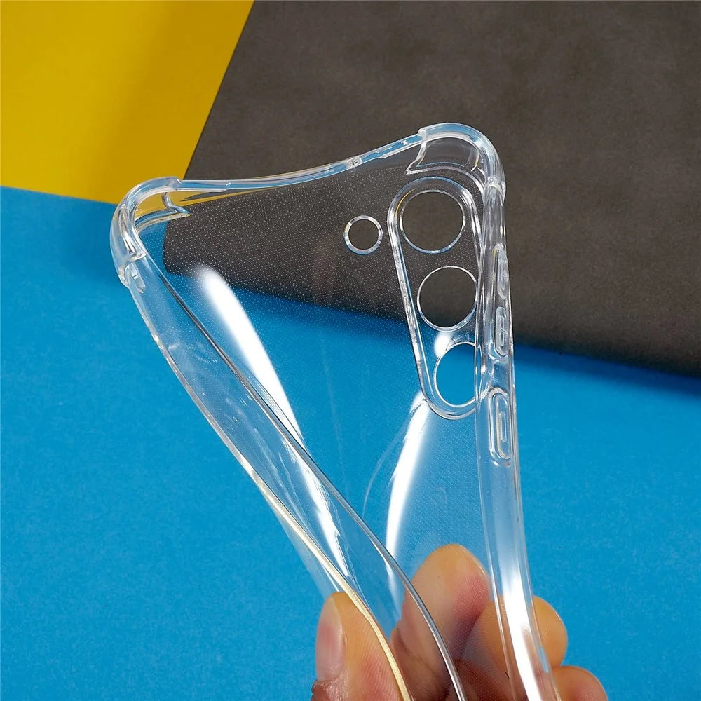 For Samsung Galaxy S23+ Transparent Anti-drop Soft TPU Case Four Corner Anti-Drop Phone Back Cover with Lanyard - 6