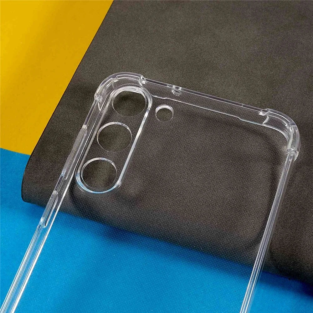 Transparent Phone Cover for Samsung Galaxy S23, Four Corner Anti-drop Soft TPU Anti-scratch Phone Back Case with Lanyard - 3