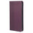 For iPhone 17 Pro Case Four Leaf Clover Leather Flip Phone Cover Stand Wallet - Dark Purple - 4