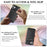 For iPhone 17 Case Compatible with MagSafe Ultra Thin Card Holder PU Leather Coated TPU Cover - Black Blue - 6