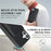 For iPhone 17 Kickstand Case Bi-fold Card Bag PU Leather Coated TPU Cover Compatible with MagSafe - Black - 5