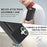 For iPhone 17 Kickstand Case Tri-fold Card Bag PU Leather Coated TPU Cover Compatible with MagSafe - Black - 6