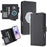 For iPhone 17 Case Detachable 2 in 1 Leather Wallet Phone Cover Compatible with MagSafe - Black - 1