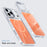 For iPhone 18 Pro Max / 17 Pro Max Case Skin-touch Acrylic + TPU Cover Compatible with MagSafe - Orange - 5