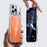 For iPhone 18 Pro Max / 17 Pro Max Case Skin-touch Acrylic + TPU Cover Compatible with MagSafe - Orange - 6